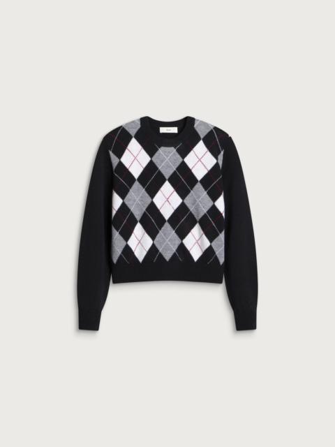 Dunst Dunst Argyle Crew Neck Sweater