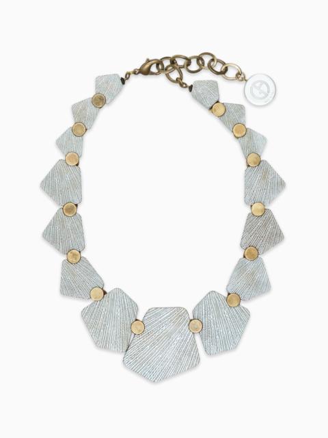 GIORGIO ARMANI RESIN AND METAL CHOKER NECKLACE