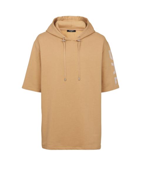 Balmain Cotton oversized Balmain logo hoodie