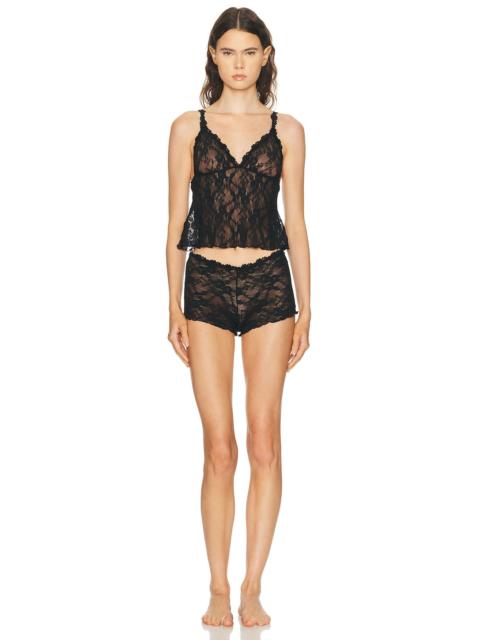SKIMS Stretch Lace Triangle Cami And Short Set