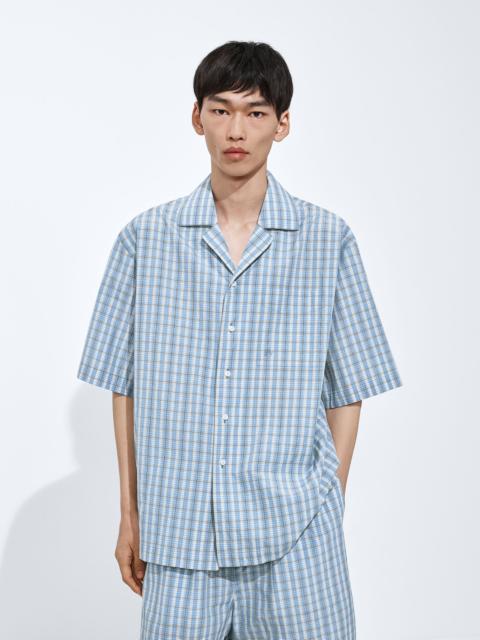 Bottega Veneta Cotton And Silk Check Pajama Shirt