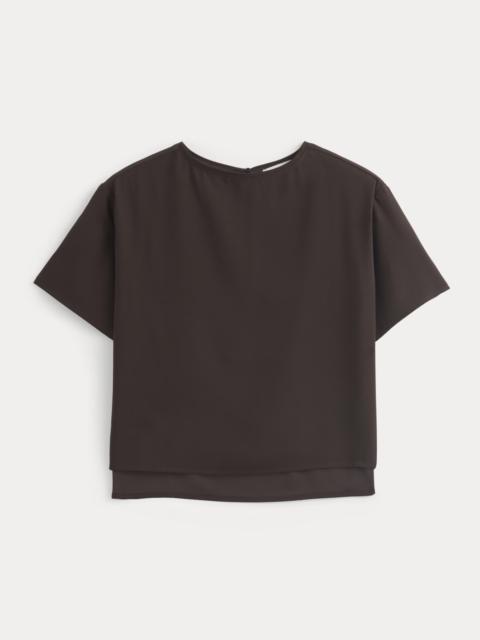 EVERLANE DRAPEY CREPE TOP
