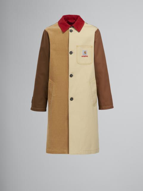 Marni MARNI X CARHARTT WIP - BROWN COLOUR-BLOCK COAT