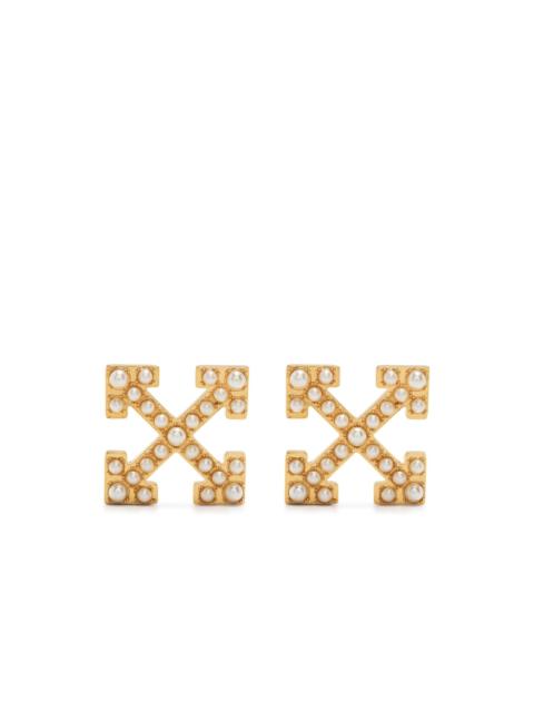 Off-White pearl-embellished earrings