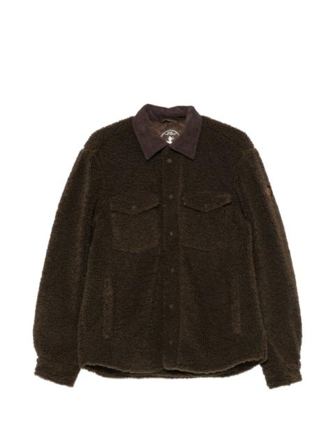 Save The Duck fleece corduroy-collar shirt jacket