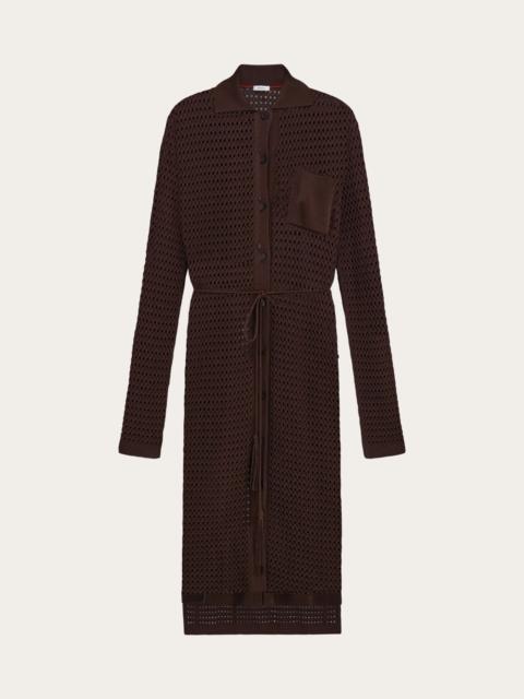 FERRAGAMO Knitted shirt dress
