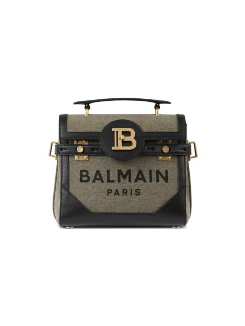 Balmain EXCLUSIVE - Canvas B-Buzz 23 bag with leather panels