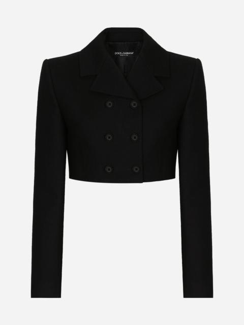 Dolce & Gabbana Short double-breasted twill jacket