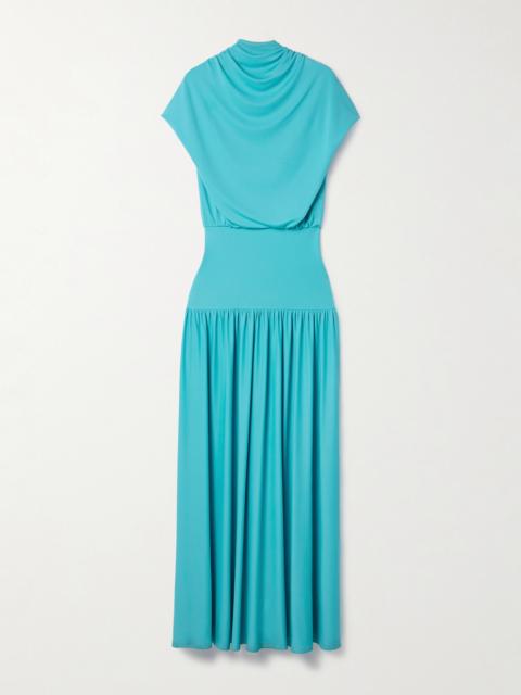 KALLMEYER Victoria Draped Stretch-jersey Maxi Dress