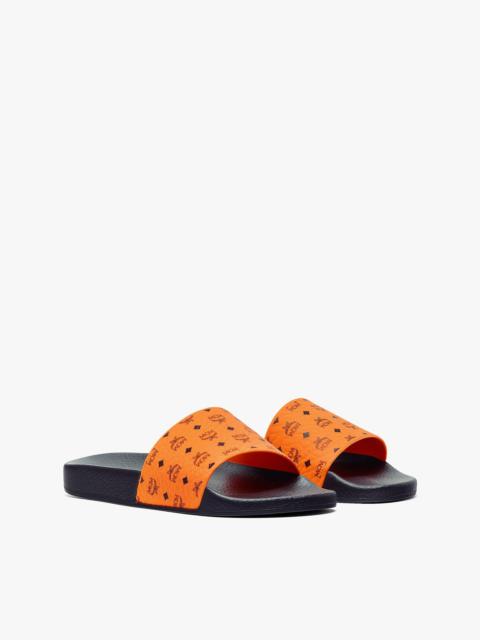 MCM Women’s Visetos Rubber Slides