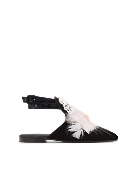 Giuseppe Zanotti Gioia crystal-embellished flat sandals