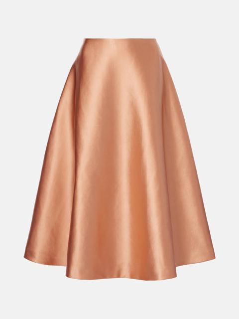 CAROLINA HERRERA flared duchesse midi skirt