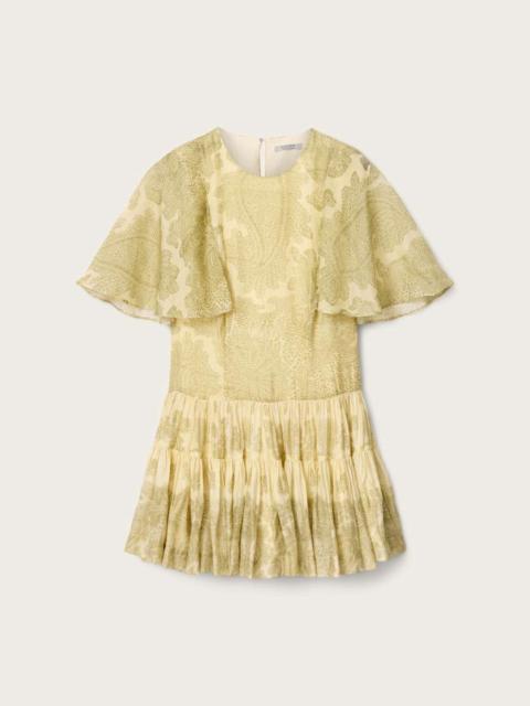 ALLSAINTS YANNA SLIM FIT TIERED MINI DRESS