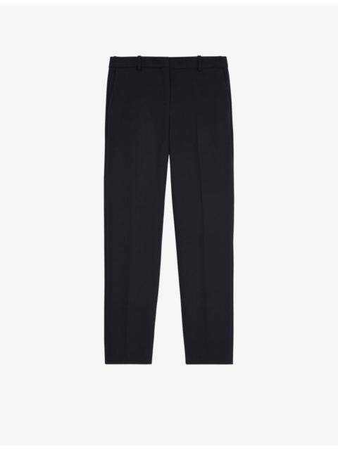 The Kooples High-rise straight-leg stretch-woven trousers