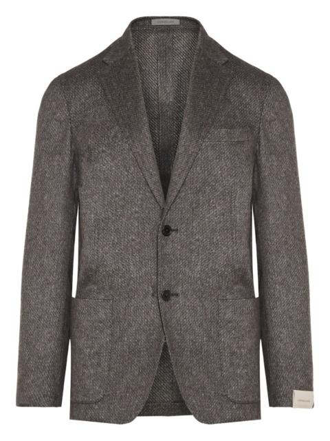 CORNELIANI herringbone blazer