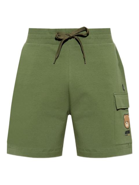 Moschino teddy logo cargo shorts