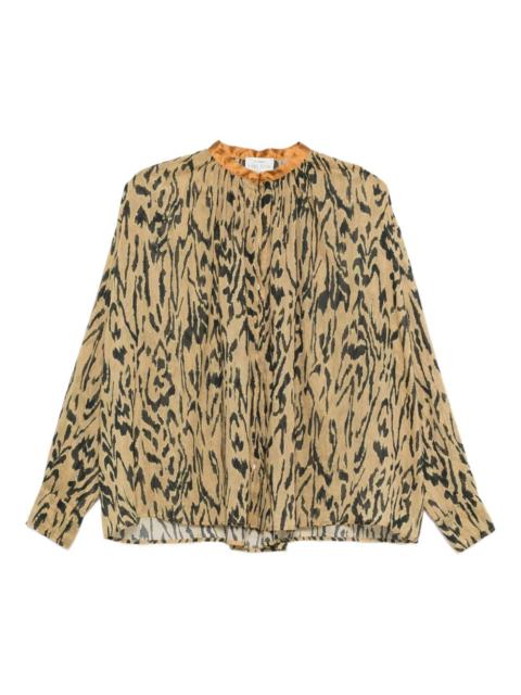 forte_forte animal-print shirt