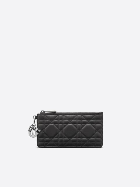 Dior Small Lady Dior Zipped Card Holder