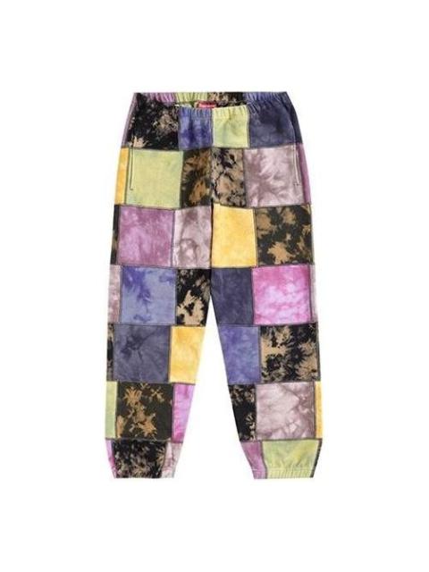 Supreme Patchwork Tie Dye Sweatpants 'Multi-Color' SUP-SS19-10179
