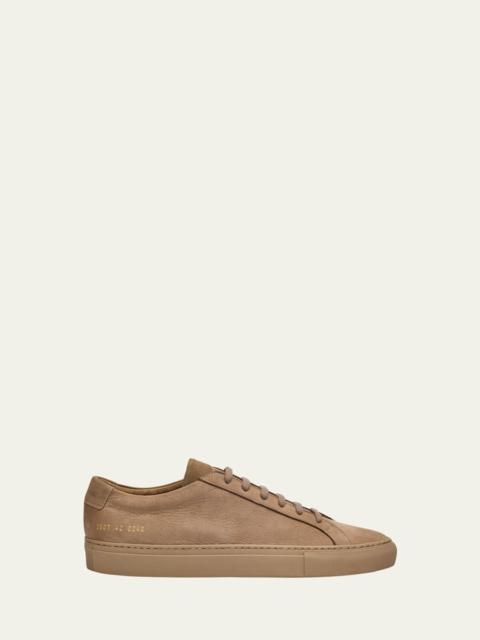 Common Projects Men's Achilles Nubuck Low-Top Sneakers