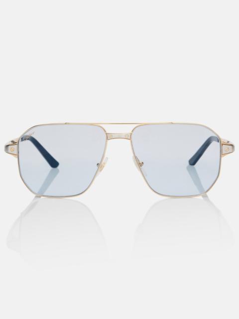 Cartier Santos De Cartier aviator sunglasses