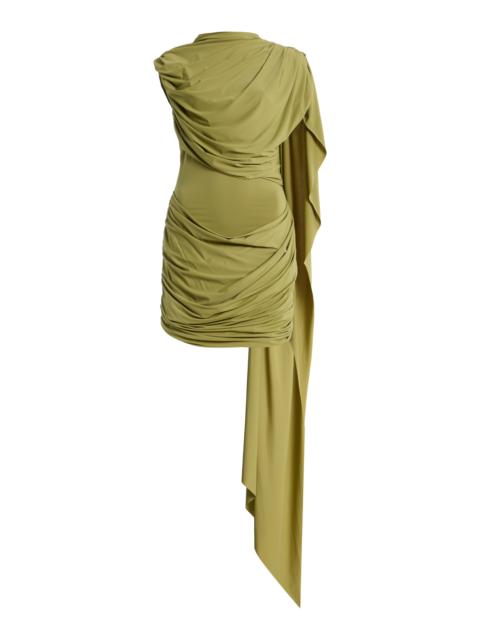 De La Vali Exclusive Elara Jersey Mini Dress green