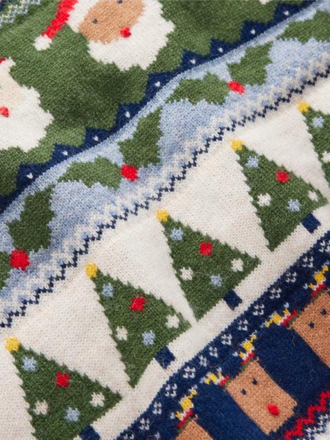 BODEN Edie Fair Isle Sweater-Multi, Christmas Fair Isle