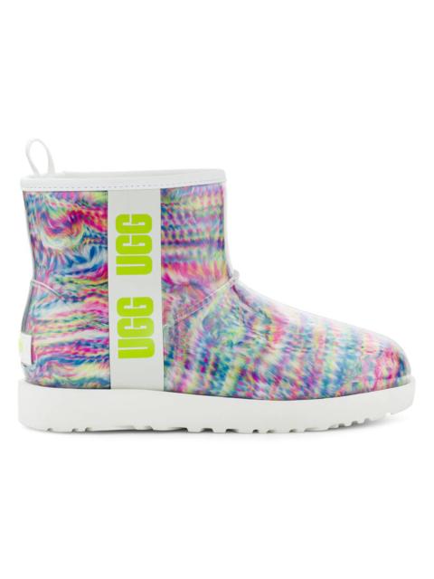 UGG UGG Classic Clear Mini Pixelate Boot White (Women's)