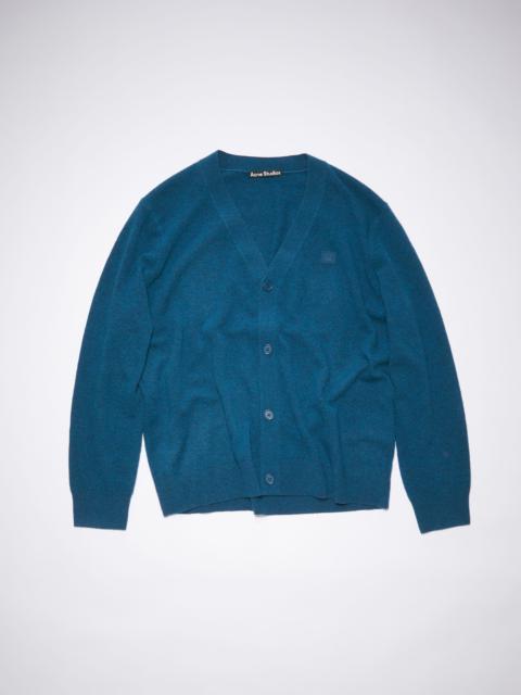 Acne Studios Wool knit cardigan - Indigo melange