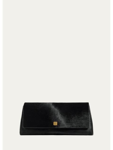 KHAITE Audrey Calf Hair Clutch