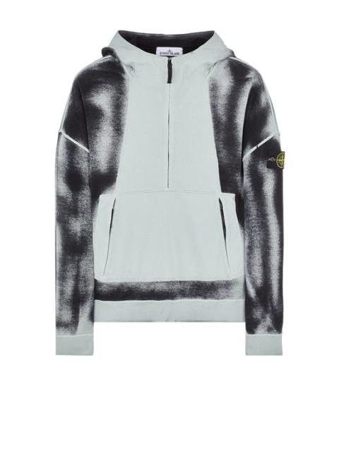Stone Island 628T2 HAND SPRAYED AIRBRUSH TREATMENT SKY BLUE