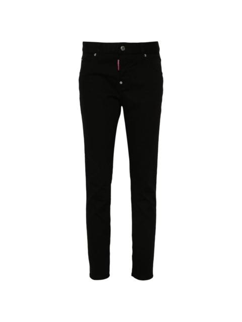 logo-patch skinny jeans