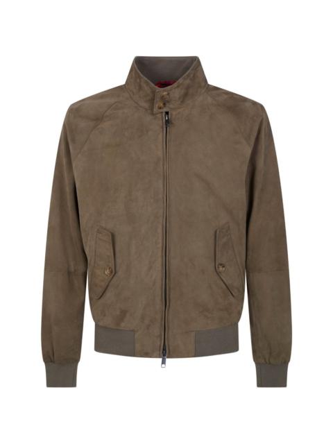 Baracuta suede bomber jacket