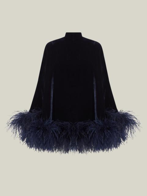 Taller Marmo Velvet Vegas Kaftan in Midnight Blue