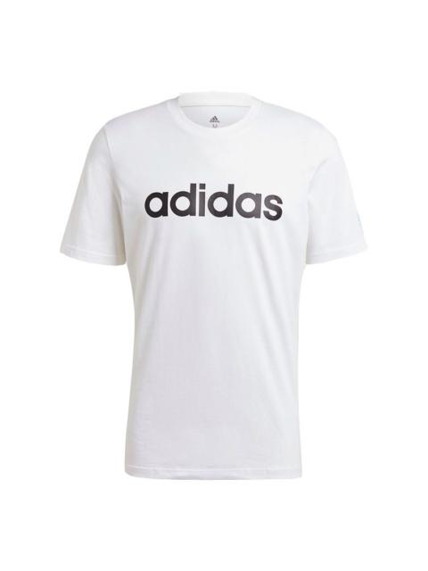 adidas MENS Lin Sports Crew-neck Short Sleeve White GL0058