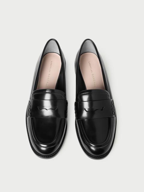LOEFFLER RANDALL Rachel Black Leather Loafer