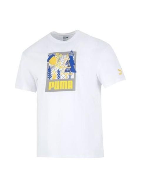 PUMA FF Short Sleeve Graphic Tee 'White' 538776-02