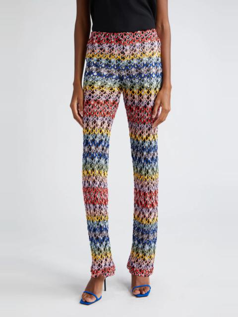 Colorful Loop Knit Trousers