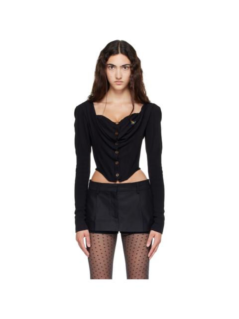 Vivienne Westwood Black Bea Corset Cardigan