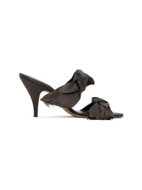 The Row Brown Vika Knot Heeled Sandals