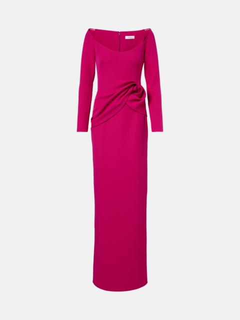 Safiyaa Emmina draped crêpe gown