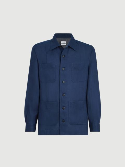Brunello Cucinelli Linen easy fit guayabera