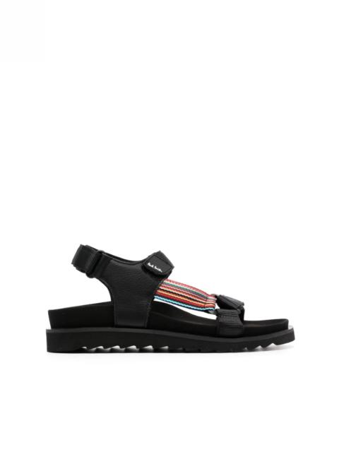 Paul Smith stripe-detailing leather sandals