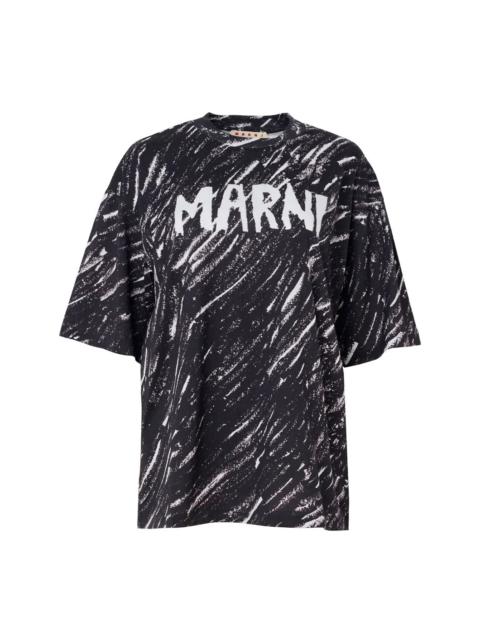 Marni SCRIBBLE LOGO T-SHIRT