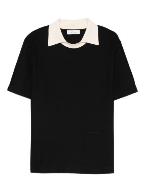 Lanvin roun-neck collared T-shirt