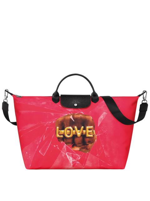Longchamp Longchamp x ToiletPaper S Travel bag Red - Canvas