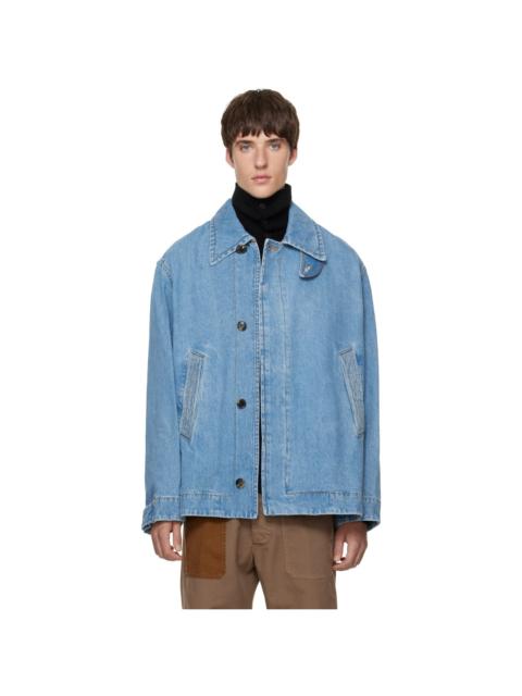 Dries Van Noten Blue Faded Denim Jacket