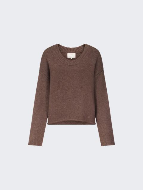 Loulou de Saison Derry Lds U-neck Sweater Coffee