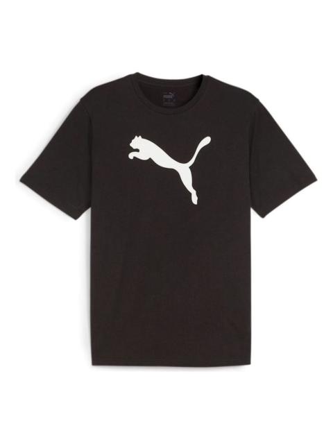 PUMA PUMA teamRISE Logo Cotton T-shirt 'Black' 658705-03