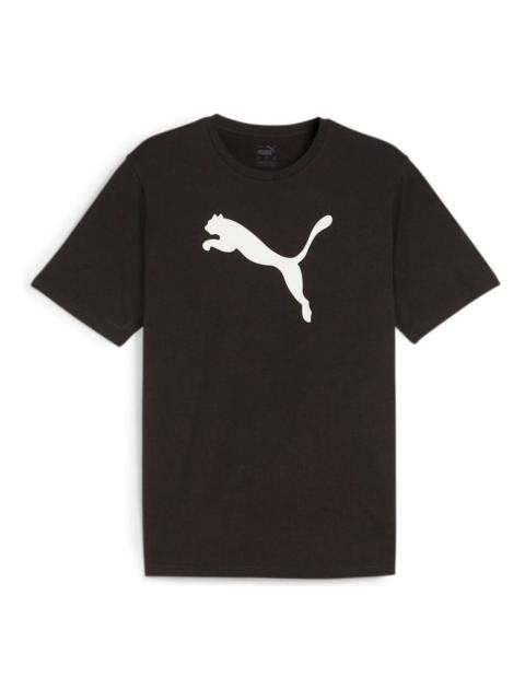 PUMA teamRISE Logo Cotton T-shirt 'Black' 658705-03